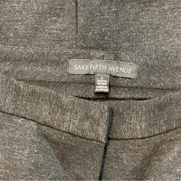 CHARCOAL GRAY SLACKS BY SAKS FIFTH AVENUE SIZE 6 GENTLY WORN - Picture 3 of 3